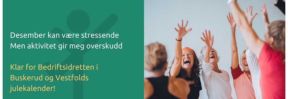 Aktiv julekalender med Bedriftsidretten i Buskerud og Vestfold
